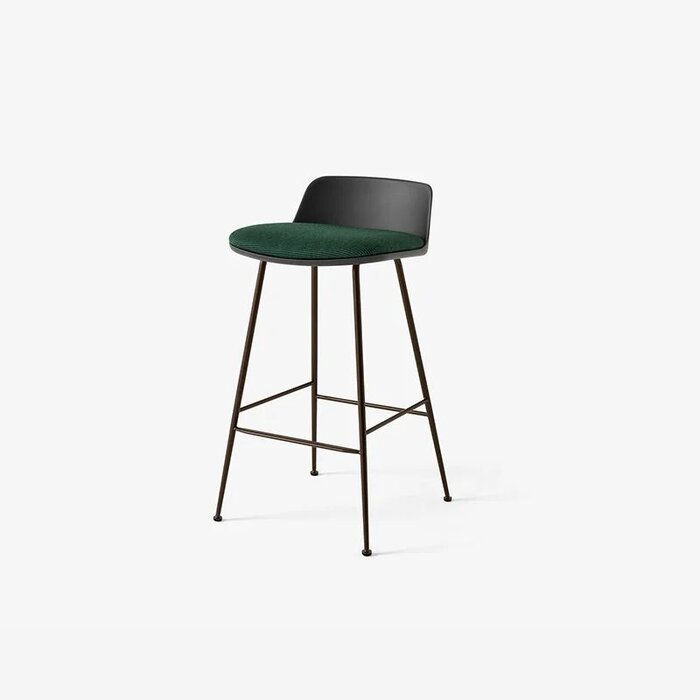 Extremis Rely barkruk HW82 - H66.5 Low back gestoffeerd - &Tradition