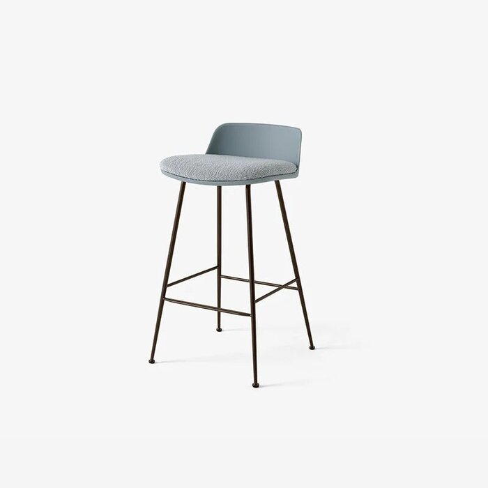 Extremis Rely barkruk HW82 - H66.5 Low back gestoffeerd - &Tradition