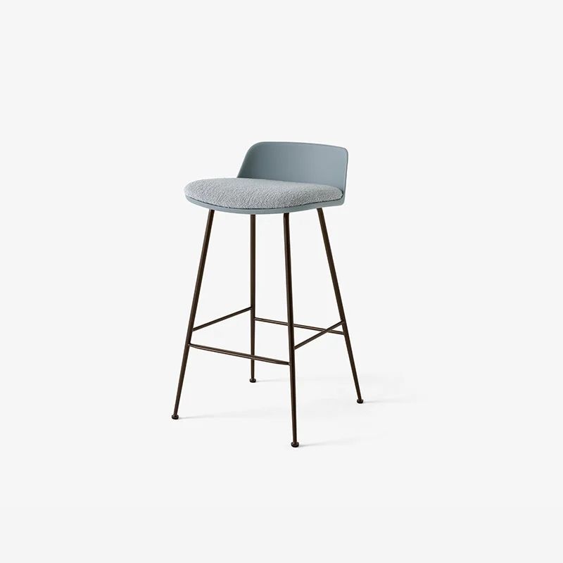 Extremis Rely barkruk HW82 - H66.5 Low back gestoffeerd - &Tradition
