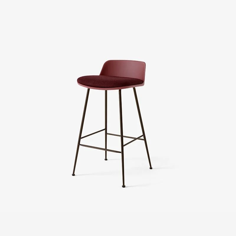 Extremis Rely barkruk HW82 - H66.5 Low back gestoffeerd - &Tradition