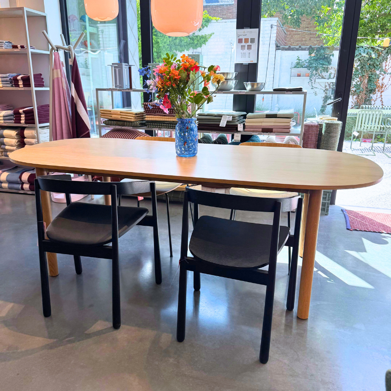 HAY Annex table (showroom) - 220 x 95 - Oblong Oak veneer - Oak frame