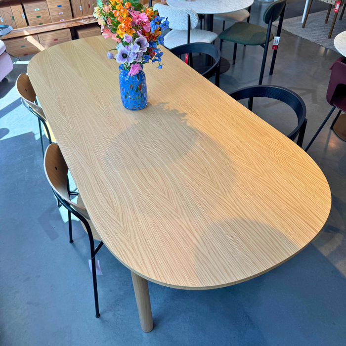 HAY Annex table (showroom) - 220 x 95 - Oblong Oak veneer - Oak frame