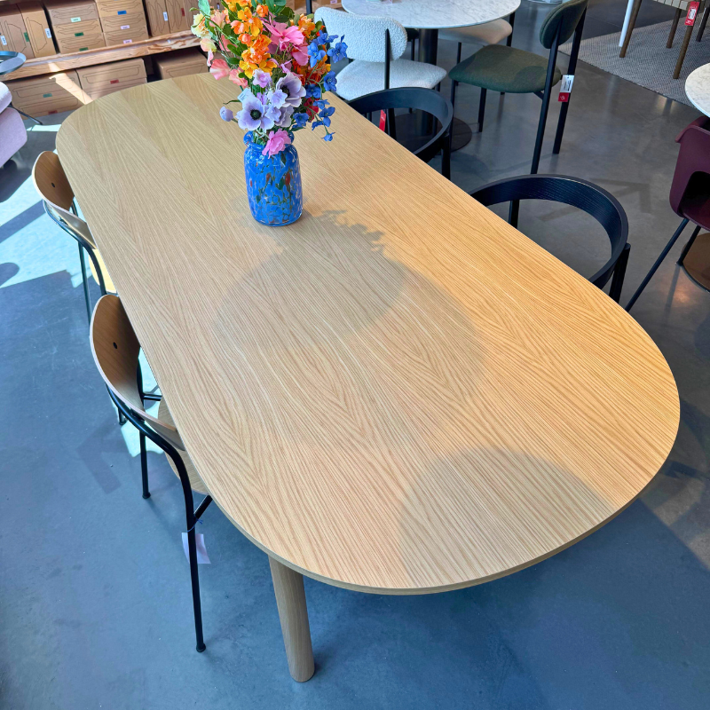 HAY Annex table (showroom) - 220 x 95 - Oblong Oak veneer - Oak frame