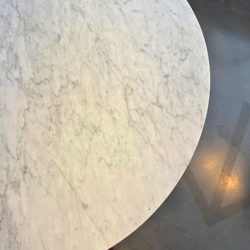 &Tradition In Between Tafel SK11 (showroommodel) - Ø90 - Bianco Carrara - Brons