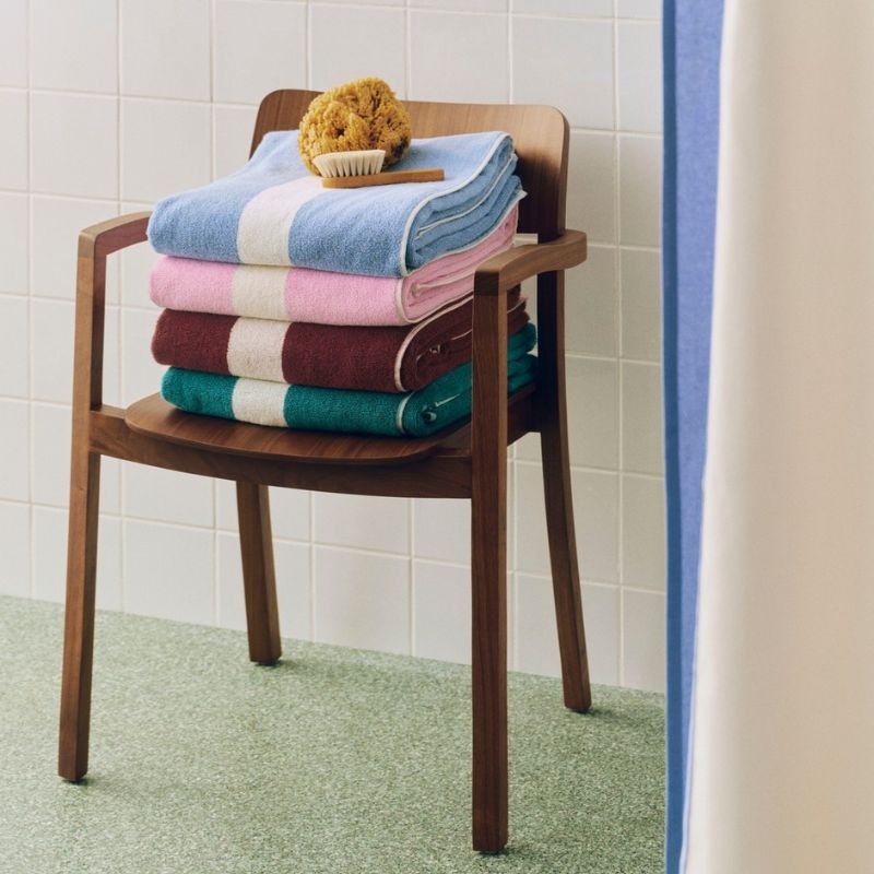 HAY Stripe badlaken (100x150cm) - HAY