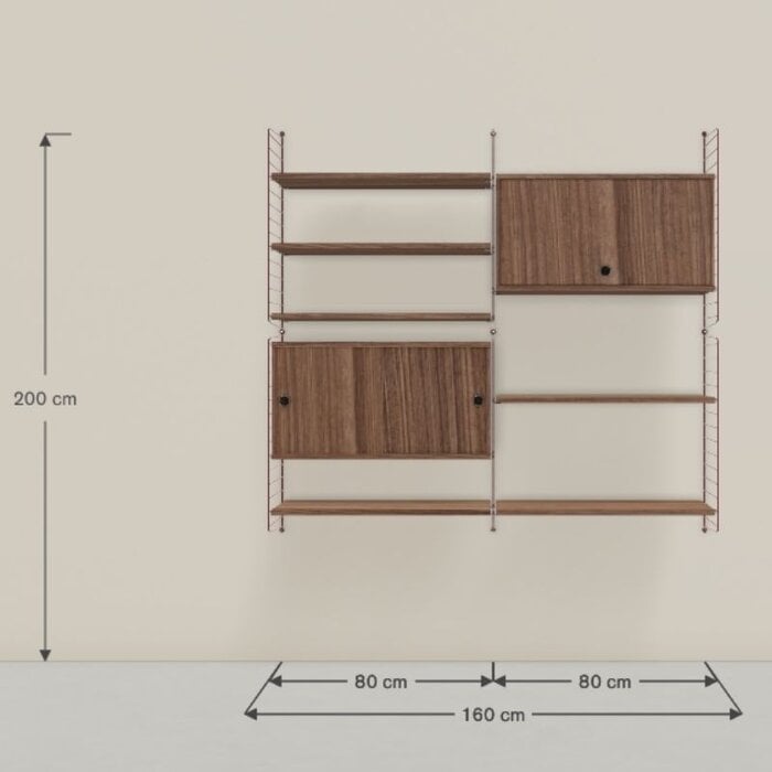 String Wandconfiguratie 82 - Woonkamer (Showroom) - String