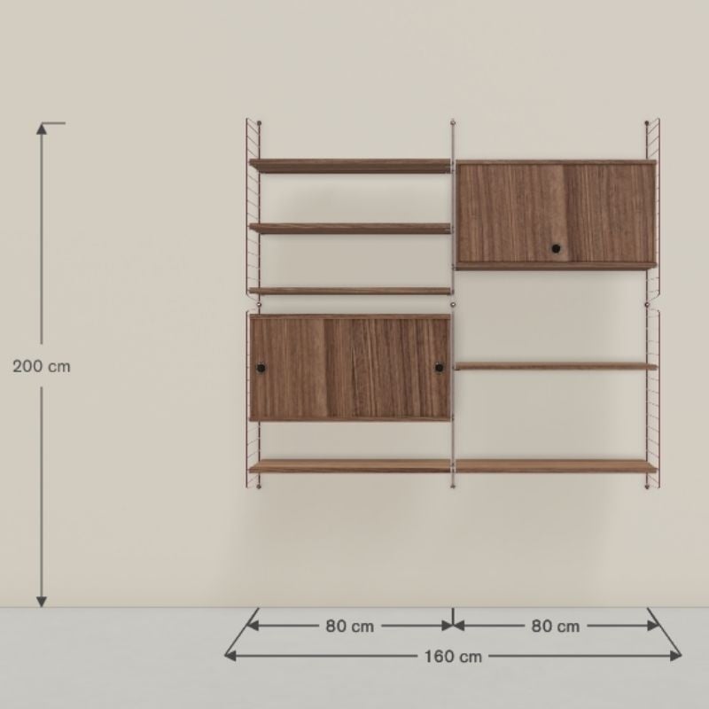 String Wandconfiguratie 82 - Woonkamer (Showroom) - String