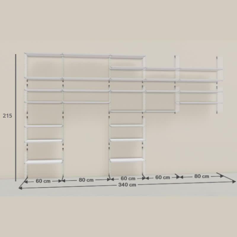 String Wandconfiguratie 48 badkamer -String