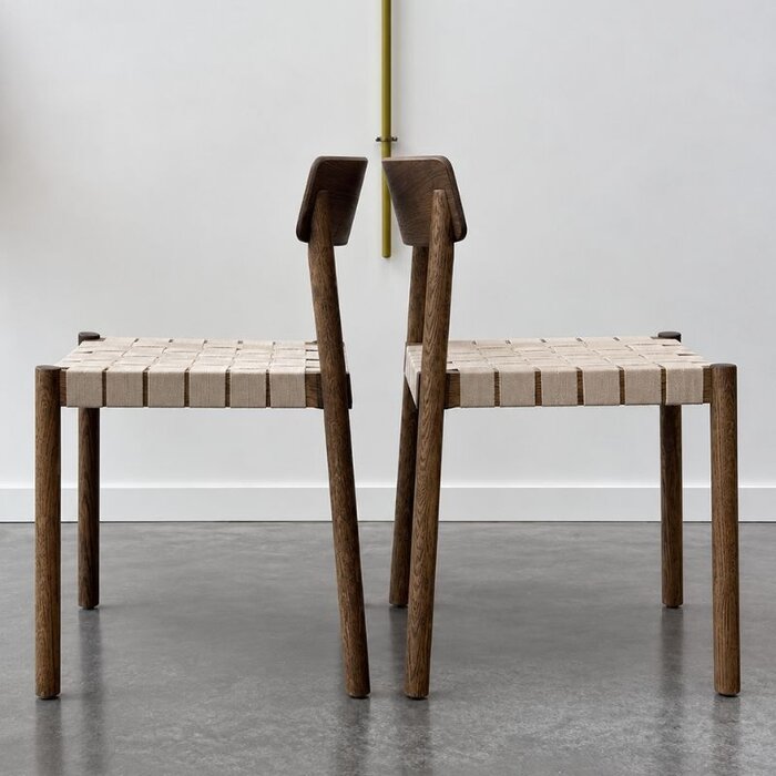 &Tradition Betty TK1 chair - showroommodel - Smoked Lacquered Oak - Natural webbing - &Tradition