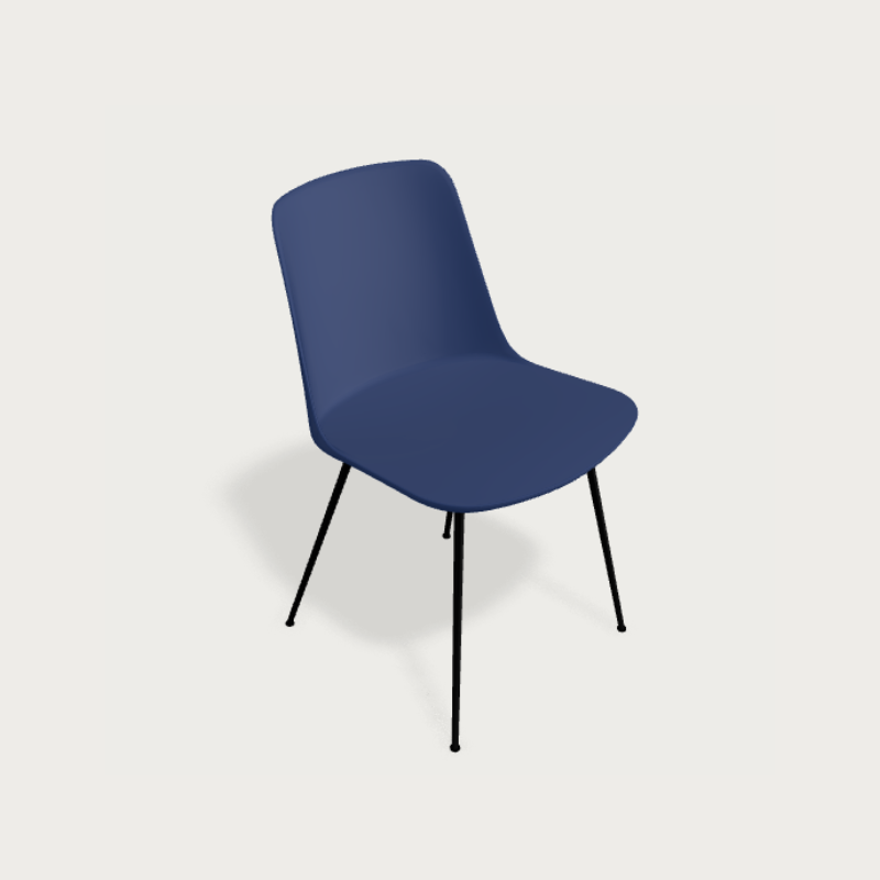 &Tradition Rely HW6 Chaise - Base tube noir - &Tradition