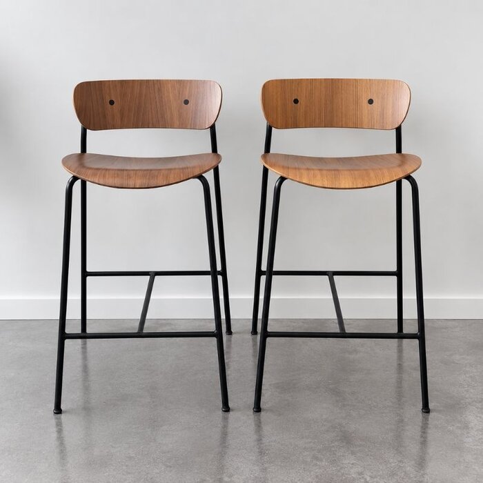 &Tradition Pavilion barkruk AV7 - Walnut - showroommodel - &Tradition