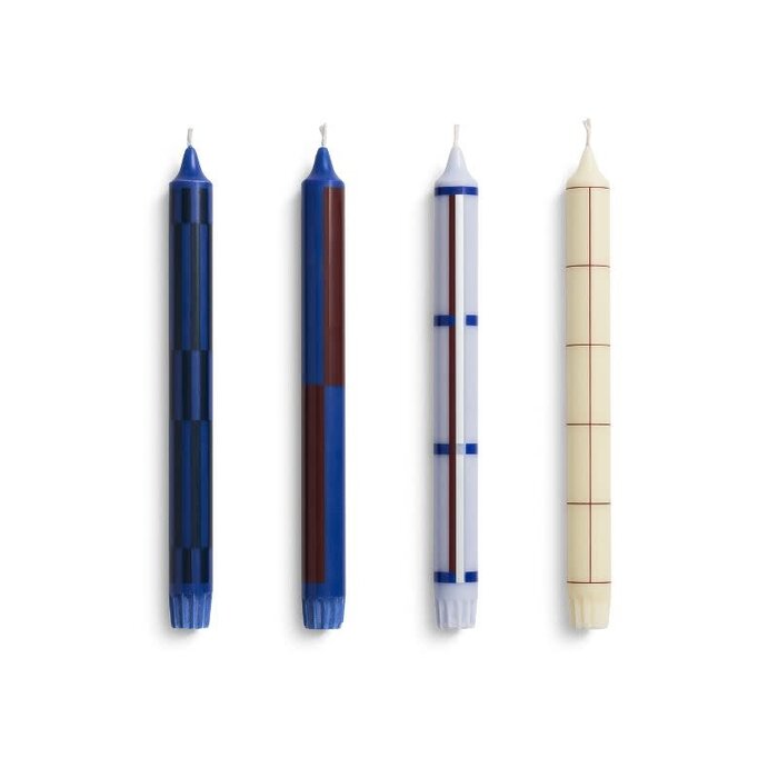 HAY Bougies avec motif (ensemble de 4) – HAY