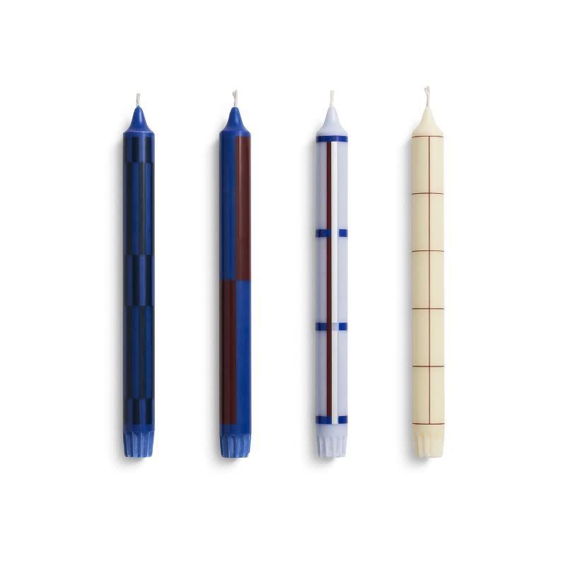 HAY Bougies avec motif (ensemble de 4) – HAY