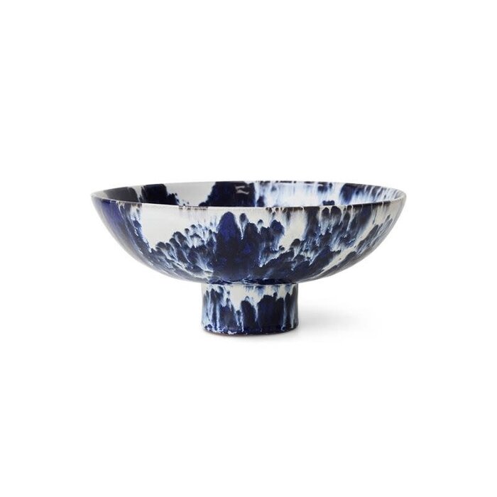 HKliving Ceramic bowl - Indigo - HKliving