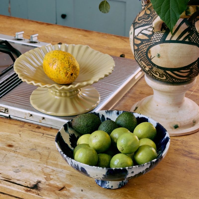 HKliving Ceramic bowl - Indigo - HKliving