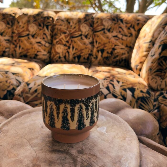 HKliving Bougie parfumée 70s Ceramics - HKliving