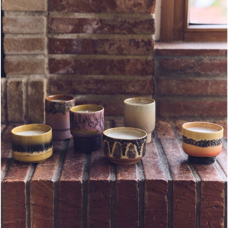HKliving Bougie parfumée 70s Ceramics - HKliving