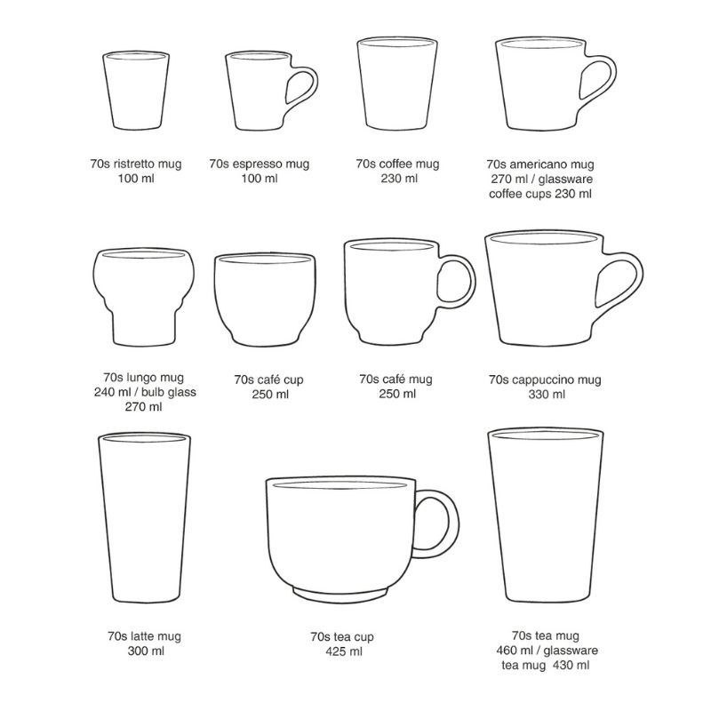 HKliving Tasse à café Cappuccino 330ml - Céramique - HKliving
