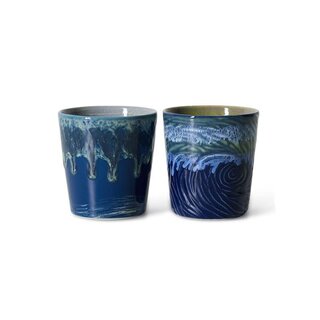 HKliving Tasses à café - Van Gogh (Lot de 2)