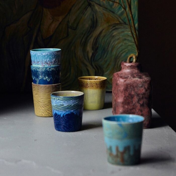 HKliving Tasses à café - Van Gogh (Lot de 2) - HKliving