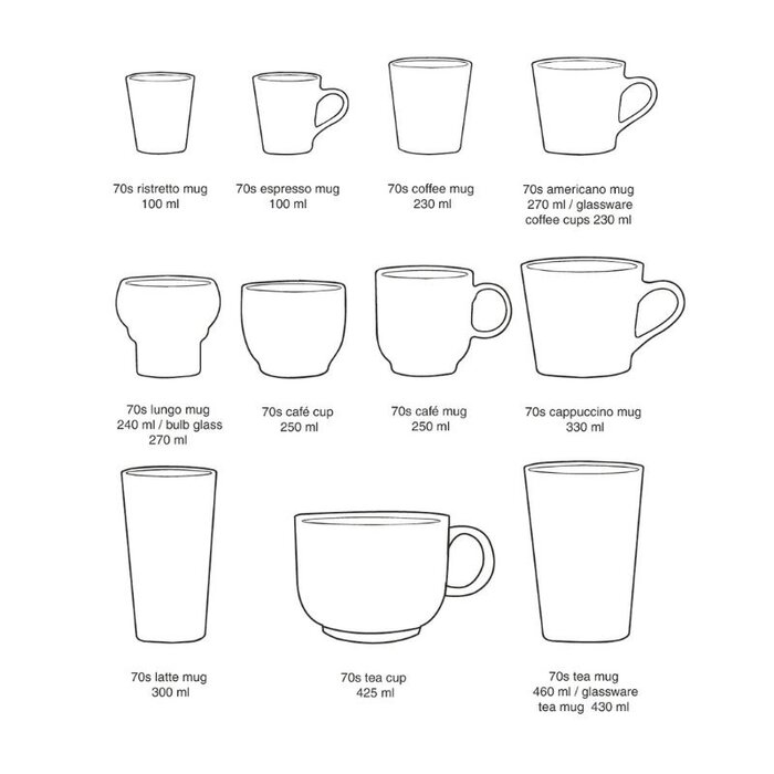HKliving Tasse à thé de 425 ml - Céramique - HKliving