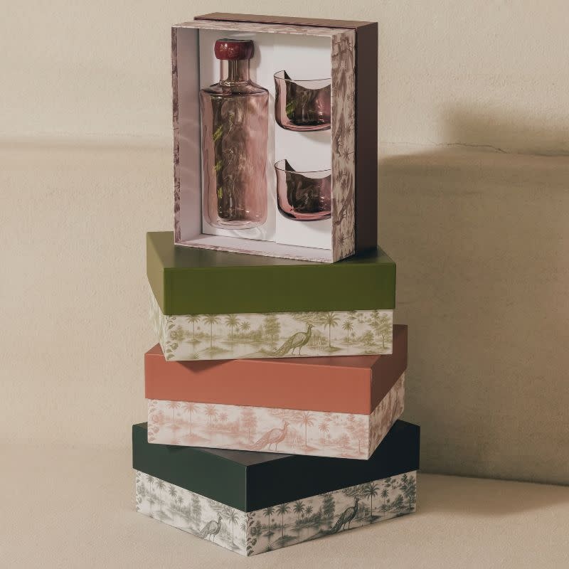 Paveau Giftset Swirl Paveau  (1 Fles + 2 Glazen) - Paveau