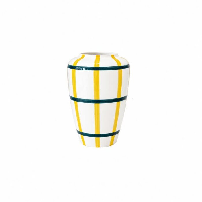 Val Pottery Vase funky carreaux - Val Pottery