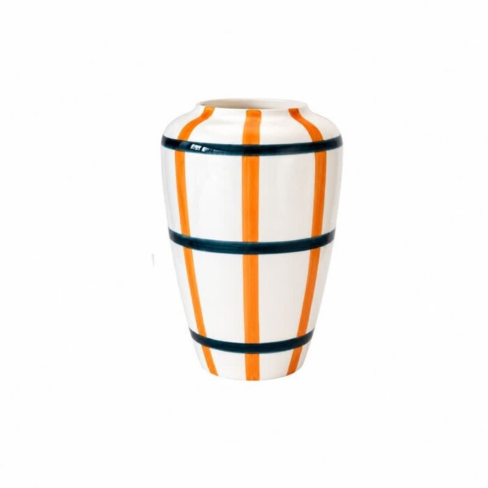 Val Pottery Vase funky carreaux - Val Pottery