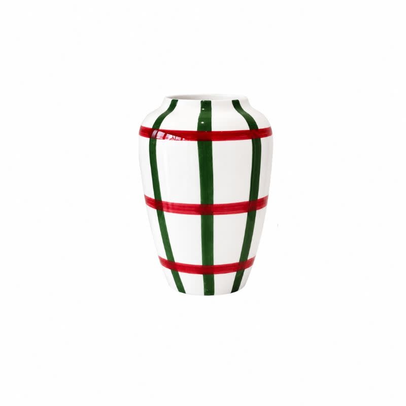 Val Pottery Vase funky carreaux - Val Pottery