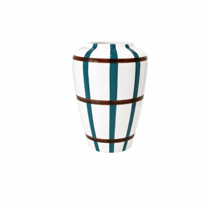 Val Pottery Vase funky carreaux - Val Pottery
