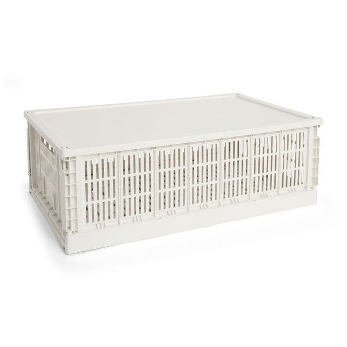 HAY HAY Colour crate lid XL - Plastic Off White - HAY