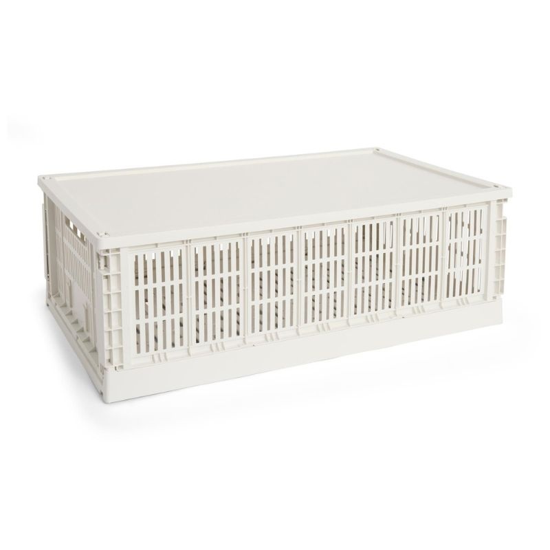 HAY HAY Colour crate lid XL - Plastic Off White - HAY