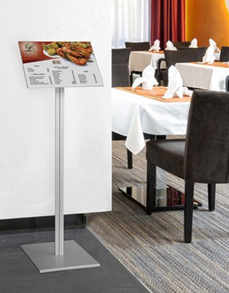 Kunst&Dünger "grow together" Smart Menu floor display with poster pocket