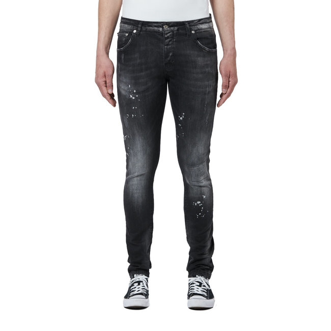 Distressed black cheap denim jeans