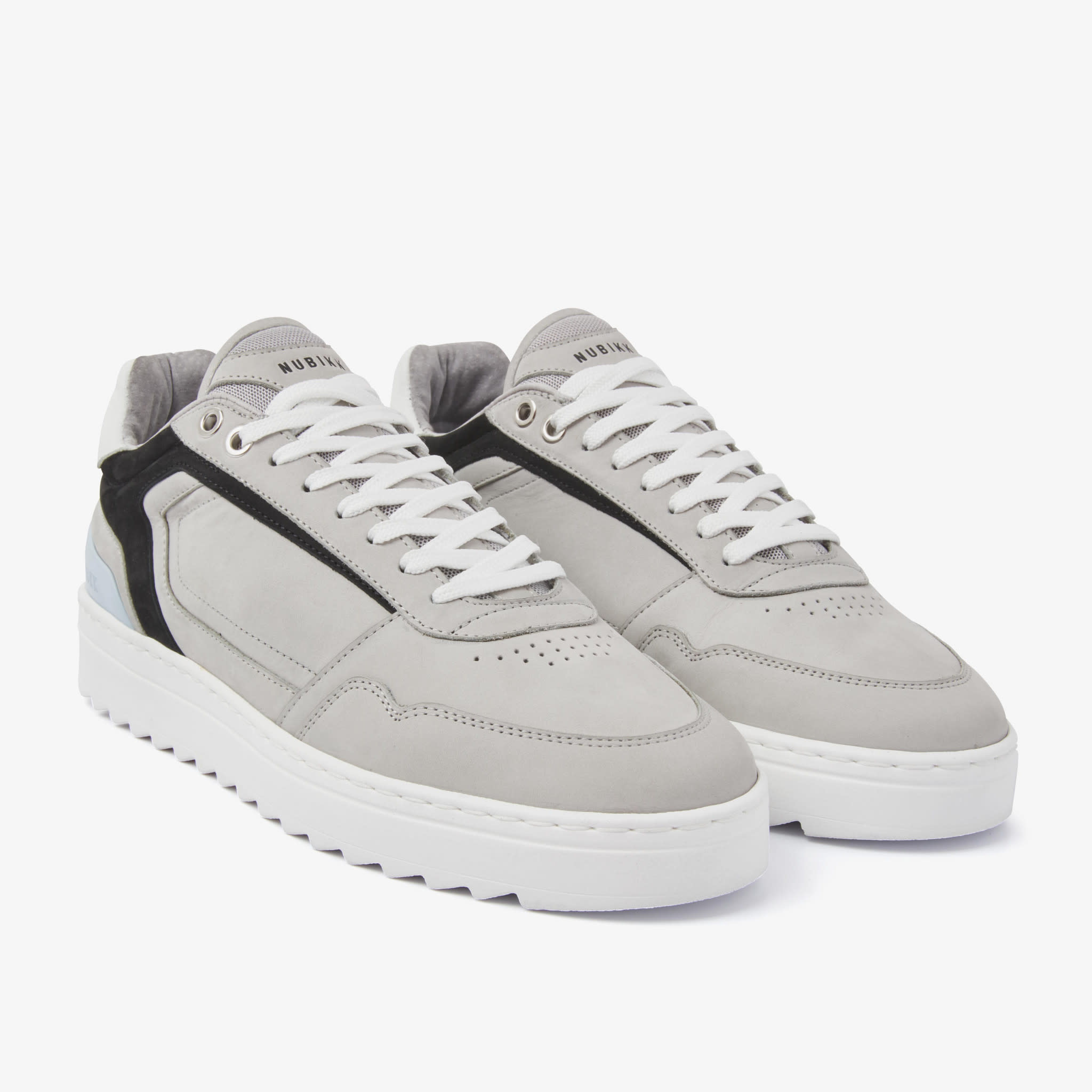 Nubikk Heren Sneakers Grijs nub mid sneaker | Van den Assem
