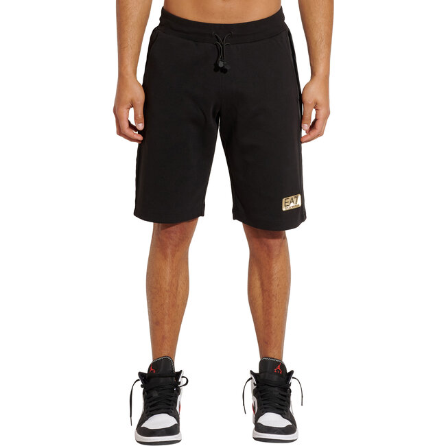 EA7 ARMANI Gold logo short zwart