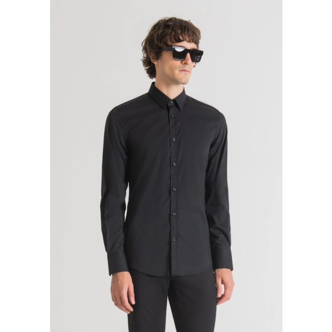 ANTONY MORATO Super slim-fit blouse zwart