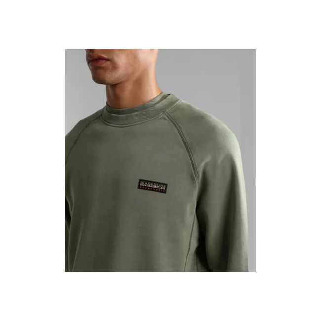 NAPAPIJRI Nidaros sweatshirt met ronde hals groen