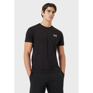 EA7 ARMANI T-shirt van pima-katoen zwart