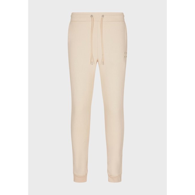 EA7 ARMANI Uniseks joggingbroek van biologische katoen beige