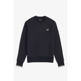 FRED PERRY Neck Sweatshirt zwart