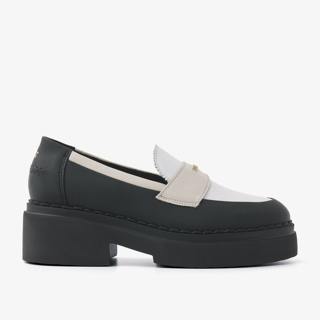 NUBIKK Loafer combi zwart