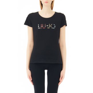 LIU JO Glitter t-shirt zwart