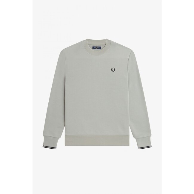 FRED PERRY Neck Sweatshirt limestone