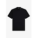 FRED PERRY T-shirt met merkkraag zwart