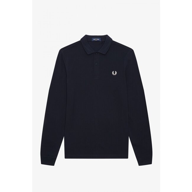 FRED PERRY Polo lange mouw navy