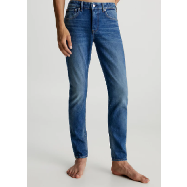 Calvin Klein Slim fit tapered  jeans blauw