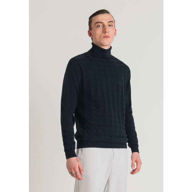 ANTONY MORATO Col trui monogram donkerblauw