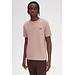 FRED PERRY Ringer T-shirt  dark pink/black