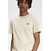 FRED PERRY Crew Neck T-shirt Oatmeal/black